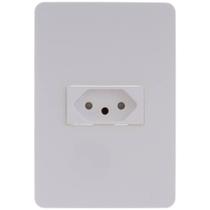 Conjunto Tomada 2 Pinos + Terra 10 Amperes 250 Volts Branco S71302104 Schneider Cj Tomada 2p+t 1