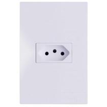 Conjunto Tomada 20A Horizontal 4X2 Recta Branco Brg11180-5Br