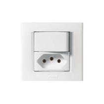 Conjunto tomada 20a + interruptor simples embutir moveis pezzi