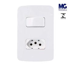 Conjunto Tomada 20a + Interruptor Simples Margirius B3