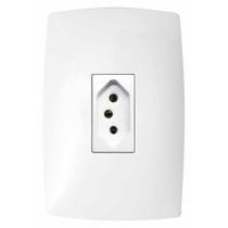 Conjunto Tomada 20A Vertical 4X2 Blux Home Branco Bh10449-3B