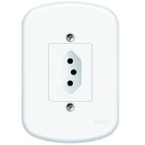 Conjunto Tomada 2P+T 10A 250 Volts Blanc - 1349 - FAME Conjunto Tomada 2P+T 10A 250 Volts Blanc - 1349 - FAME