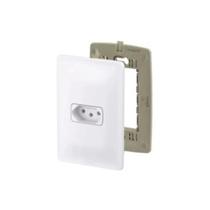 Conjunto Tomada 2P+T 10A 250V Branco Horizontal Zeffia Pial Conjunto Tomada 2P+T 10A 250V Branco Horizontal Zeffia Pial