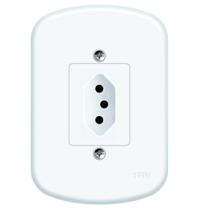 Conjunto Tomada 2P+T 20A 250 Volts Blanc -1350 - FAME