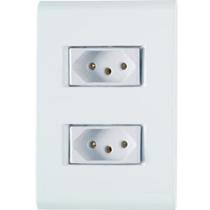 Conjunto Tomada 4x2 2p+t 10a 250v - Tramontina Conjunto Tomada 4x2 2p+t 10a 250v - Tramontina