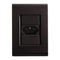 Conjunto Tomada 4x2 Tramontina 2PT 20A 250V Giz Grafite