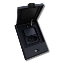 Conjunto Tomada B.l Aqua 20a + Tecla Simples Preta - B.lux