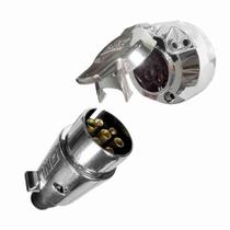 Conjunto tomada de engate fixa e móvel 7 polos - dni 8377