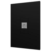 Conjunto Tomada De Rede Internet Rj45 Cat5e Preto - Blux