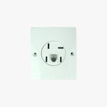 Conjunto Tomada de Telefone Padrão Telebrás/Americano de Sobrepor Milleniu Mec Tronic 40801 Conjunto Tomada de Telefone Padrão Telebrás/Americano de Sobrepor Milleniu Mec Tronic 40801
