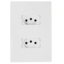 Conjunto Tomada Dupla 10A 2P+T 4X2 Monobloco I9 94120 Ilumi