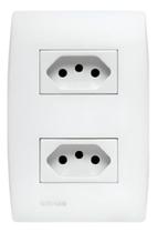 Conjunto Tomada Dupla 10A Soprano Siemens Ilus Conjunto Tomada Dupla 10A Soprano Siemens Ilus