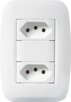 Conjunto tomada dupla 20a 250v pezzi classica 50000