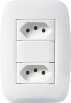 Conjunto Tomada Dupla 20A 250V Pezzi Classica 50000
