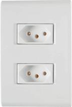 Conjunto Tomada Dupla 20A 4x2 Branca 57170266 Tramontina Liz