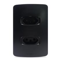 Conjunto Tomada Dupla 20A 4X2 Preto Gracia Maxx 85683
