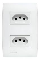 Conjunto Tomada Dupla 20A Soprano Siemens Ilus Conjunto Tomada Dupla 20A Soprano Siemens Ilus