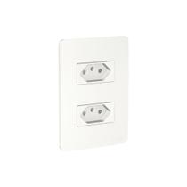 Conjunto Tomada Dupla 2P+T 10A Branco S71322104 Orion - Schneider Conjunto Tomada Dupla 2P+T 10A Branco S71322104 Orion - Schneider