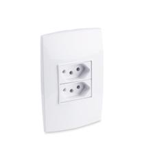 Conjunto Tomada Dupla 2P+T 20A 250V Branco Rubi - Force Line