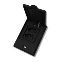 Conjunto Tomada Dupla Preta 20a Prova Dagua Áreas Umidas - B.lux Conjunto Tomada Dupla Preta 20a Prova Dagua Áreas Umidas - B.lux