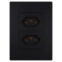 Conjunto Tomada Dupla Universal 10a 20a 250v Linha Classic Entrelux Conjunto Tomada Dupla Universal 10a 20a 250v Linha Classic Entrelux