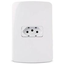 Conjunto Tomada Horizontal 10a 250v Branco B3 - Margirius Conjunto Tomada Horizontal 10a 250v Branco B3 - Margirius