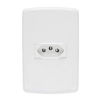 Conjunto Tomada Iriel 10a 220v 2 Polos + Terra 4x2 Branco
