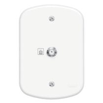 Conjunto Tomada Para Antena De Para Cabo Coaxial De 75 Ohms Blanc - 0144 - Fame C-p Sb 0144 Fame