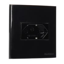 Conjunto Tomada Para Moveis 2P+T 10A 250v 70x70 Drywall Preta Sleek Margirius