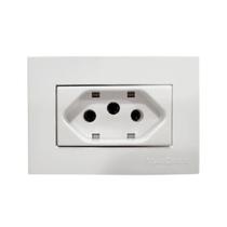 Conjunto Tomada para Móveis 2P+T 20A 250V Branco Sleek MarGirius