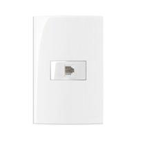 Conjunto Tomada RJ11 Telefone 4x2 Sleek MarGirius Conjunto Tomada RJ11 Telefone 4x2 Sleek MarGirius