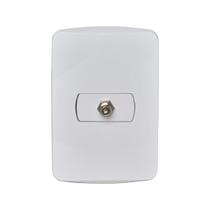 Conjunto Tomada Steck Miluz para Antena TV - Cabo Coaxial 9mm Schneider Bossa Branco Conjunto Tomada Steck Miluz para Antena TV - Cabo Coaxial 9mm Schneider Bossa Branco