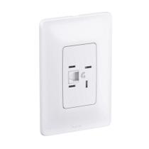 Conjunto Tomada Telebras +Rj11 2F Zeffia Conjunto Tomada Telebras +Rj11 2F Zeffia