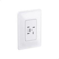 Conjunto Tomada Telebras + RJ11 4x2 + Placa - Pial Legrand Conjunto Tomada Telebras + RJ11 4x2 + Placa - Pial Legrand