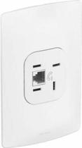 Conjunto tomada telefone telebras rj11 2fio 2x4 branco 663170 nereya - pial Conjunto tomada telefone telebras rj11 2fio 2x4 branco 663170 nereya - pial