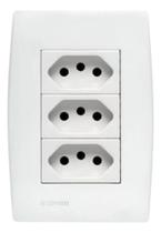 Conjunto Tomada Tripla 10A Soprano Siemens Ilus Conjunto Tomada Tripla 10A Soprano Siemens Ilus