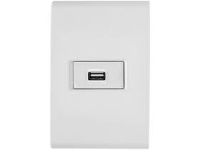Conjunto tomada USB 1,5A - bivolt Liz Tramontina Conjunto tomada USB 1,5A - bivolt Liz Tramontina