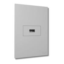 Conjunto Tomada Usb 2a Com Placa Completa Cor Prata/Cinza/ Grafite - B.lux