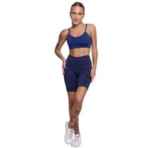 Conjunto Top Alça Fina e Bermudinha Suplex WLS Modas Roupa Para Academia Moda Fitness