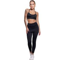 Conjunto Top Alça Fina E Calça Saia Suplex WLS Modas Roupa Para Academia Moda Fitness