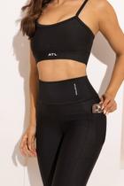 Conjunto Top Alça Fina E Legging Com Bolso Fitness Feminino Conjunto Top Alça Fina E Legging Com Bolso Fitness Feminino