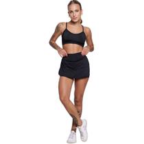 Conjunto Top Alça Fina E Short Saia WLS Modas Roupa Para Academia Treino Moda Fitness