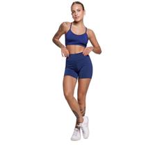 Conjunto Top Alça Fina Sem Bojo e Short Suplex WLS Modas Treino Academia Moda Fitness Feminina