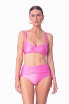 Conjunto top aro reforçado fúcsia