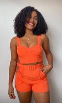 Conjunto Top cropped + short