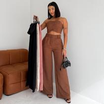 Conjunto Top e Calça em Linhão Candy