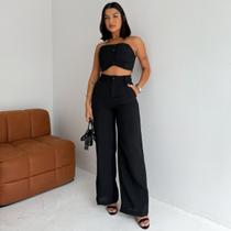 Conjunto Top e Calça em Linhão Candy