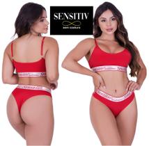 Conjunto Top E Calcinha Corte Laser - SENSITIV