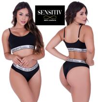 Conjunto Top E Calcinha Corte Laser - SENSITIV