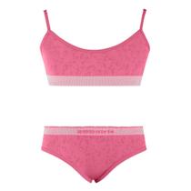 Conjunto Top e Calcinha Tanga Infantil Rosa do Deserto Conjunto Top e Calcinha Tanga Infantil Rosa do Deserto